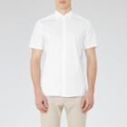 Reiss Redmayne - Mens Short Sleeve Shirt In White