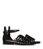 Reiss Arden - Womens Strappy Flat Sandals In Black, Size 3