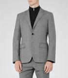 Reiss Walsh - Mottled Modern Blazer In Grey, Mens, Size 38