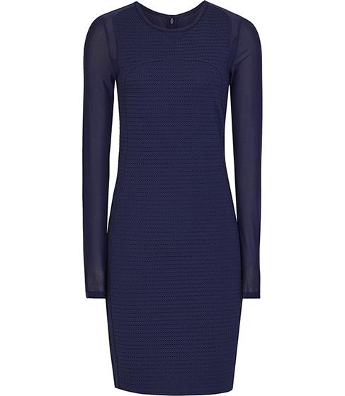 Reiss Rita Lace-sleeve Bodycon Dress