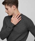 Reiss Zagger - Textured Weave Jumper In Grey, Mens, Size Xs