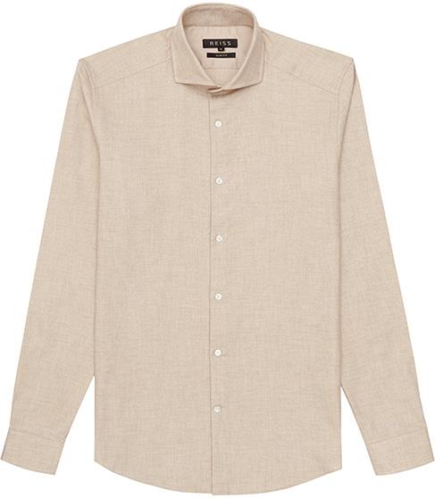 Reiss Bonucci Cotton And Cashmere Shirt