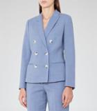 Reiss Miller Jacket - Double-breasted Blazer In Blue, Womens, Size 0