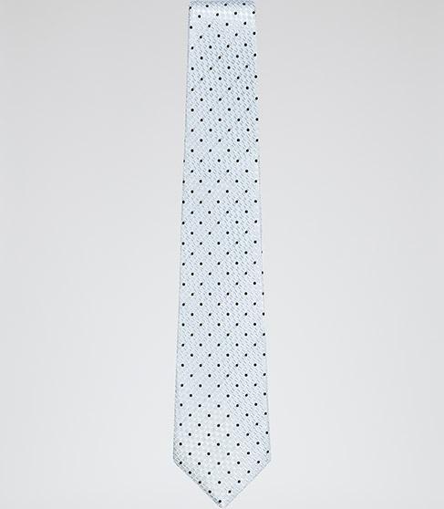 Reiss Dino Woven Dot Design Tie