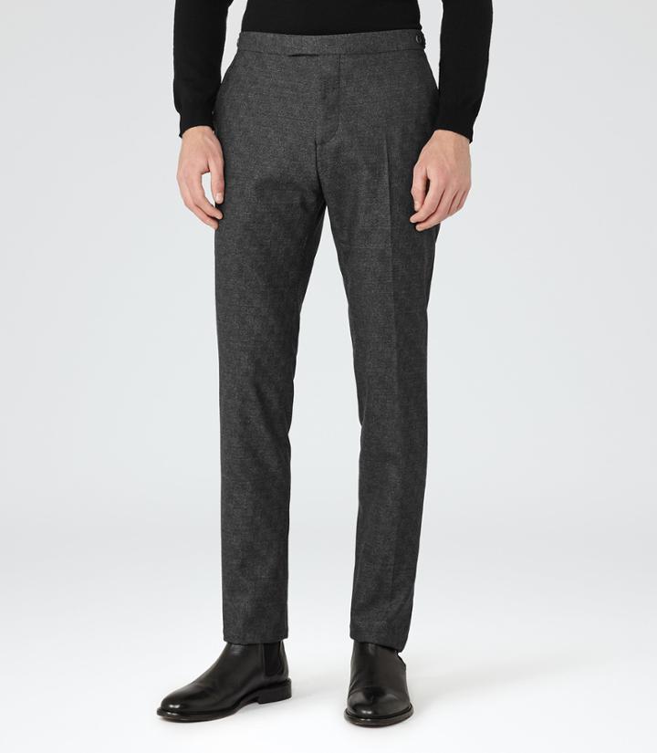 Reiss Charding T - Mens Slim-fit Trousers In Grey, Size 30