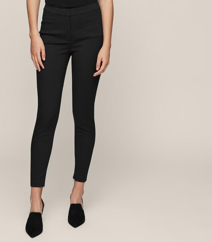 Reiss Darlas - Skinny Tailored Trousers In Black, Womens, Size 0