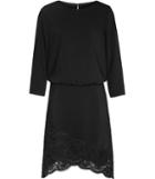 Reiss Marie - Womens Lace-hem Dress In Black, Size 4