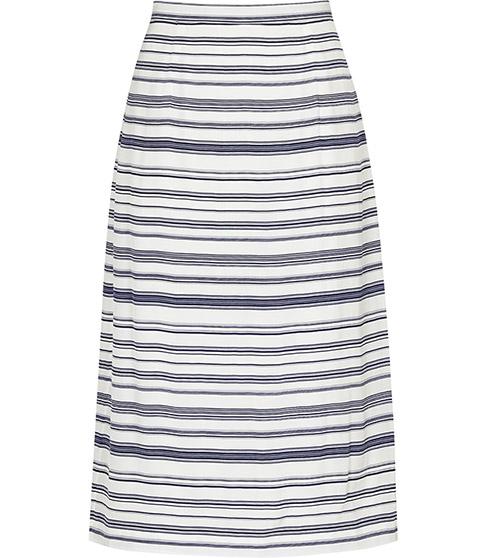 Reiss Delia Stripe-print Skirt