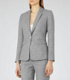 Reiss Turlington Jacket - Tailored Jacket In Grey, Womens, Size 0