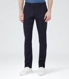 Reiss Griffin - Regular-fit Twill Trousers In Blue, Mens, Size 30
