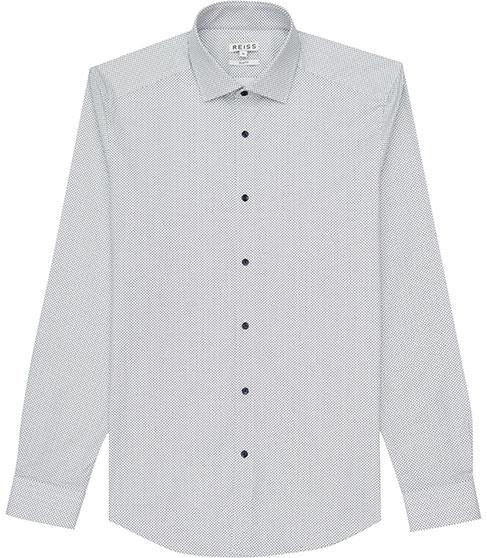 Reiss Highgarden Patterned Slim-fit Shirt