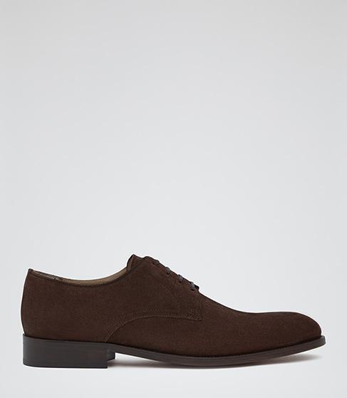 Reiss Porter Suede Derby Shoes