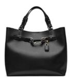Reiss Bleecker - Structured Leather Tote In Black, Womens