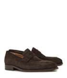 Reiss Kerlon - Mens Suede Penny Loafers In Brown, Size 7