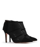Reiss Devon - Womens Mesh-panel Boots In Black, Size 4