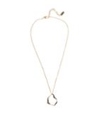 Reiss Alexis - Drop Pendant With Swarovski Crystals In Yellow, Womens
