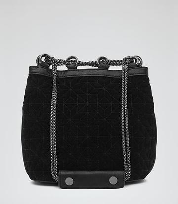 Reiss Lockie Stitched Stitch Detail Shoulder Bag
