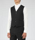 Reiss Harry W - Modern-fit Wool Waistcoat In Black, Mens, Size 34