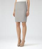 Reiss Kent Skirt - Tailored Pencil Skirt In Grey, Womens, Size 0
