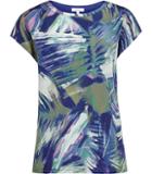 Reiss Billie Silk-front T-shirt