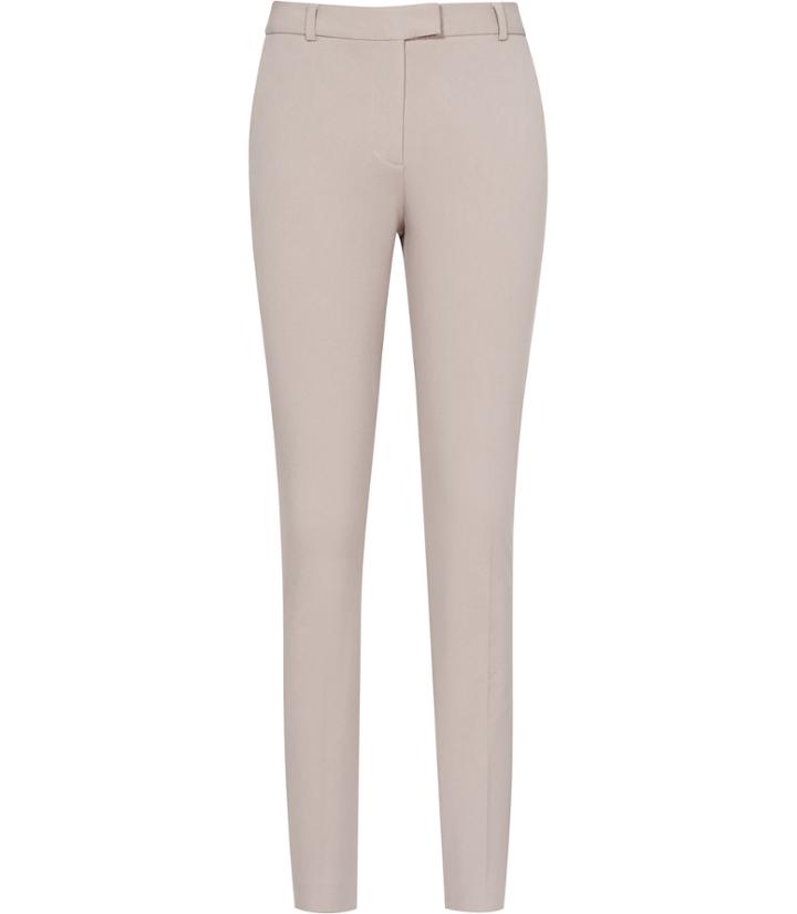 Reiss Joanne - Womens Cropped Tailored Trousers In Brown, Size 4
