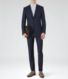 Reiss North - Mens Wool Modern-fit Suit In Blue, Size 42