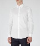 Reiss Havier - Mens Large Collar Shirt In White, Size Xs