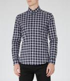 Reiss Pimpernel - Mens Slim Check Shirt In Blue, Size S