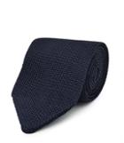 Reiss Canter - Knitted Silk Tie In Blue, Mens