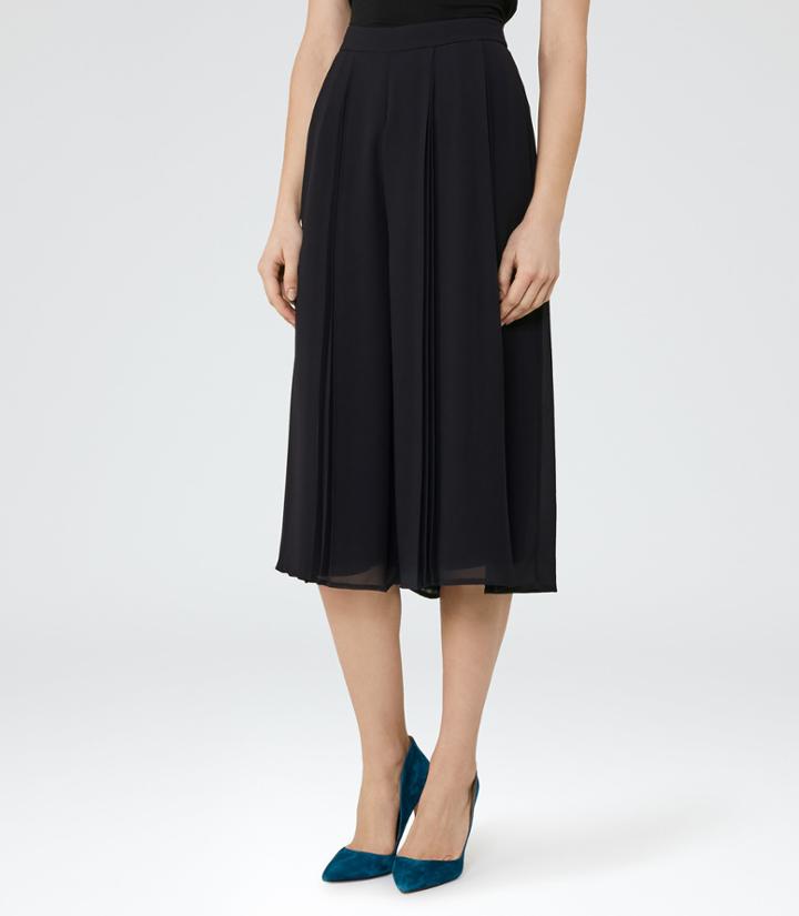 Reiss Julie - Longline Culottes In Blue, Womens, Size 0