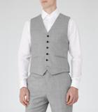 Reiss Harry W - Modern Fit Waistcoat In Grey, Mens, Size 36