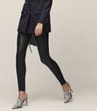 Reiss Carrie - Leather Leggings In Black, Womens, Size 2