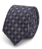 Reiss Nobile - Mens Check Silk Blend Tie In Blue, Size One Size