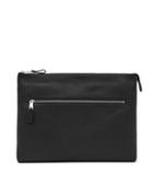 Reiss Folten - Mens Zip Leather Pouch In Black