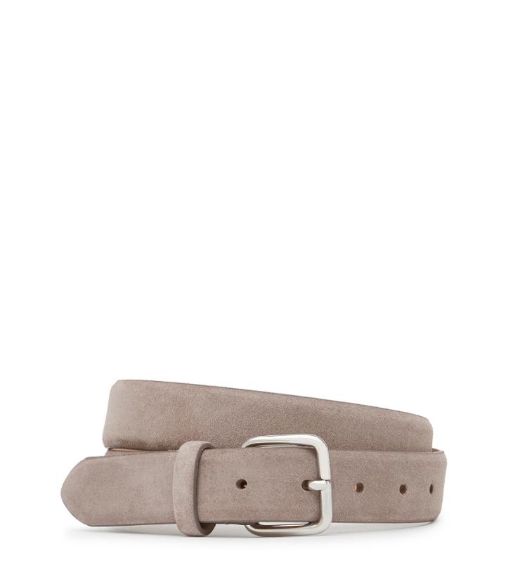 Reiss Jacob - Suede Belt In Grey, Mens, Size 30