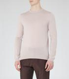Reiss Hart - Merino Wool Jumper In Pink, Mens, Size Xs