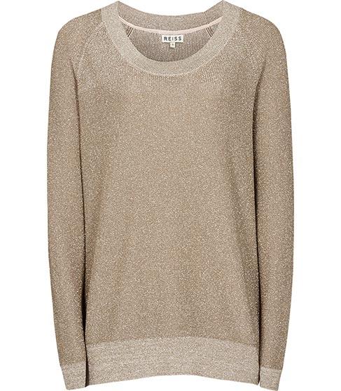 Reiss Willa Metallic Jumper