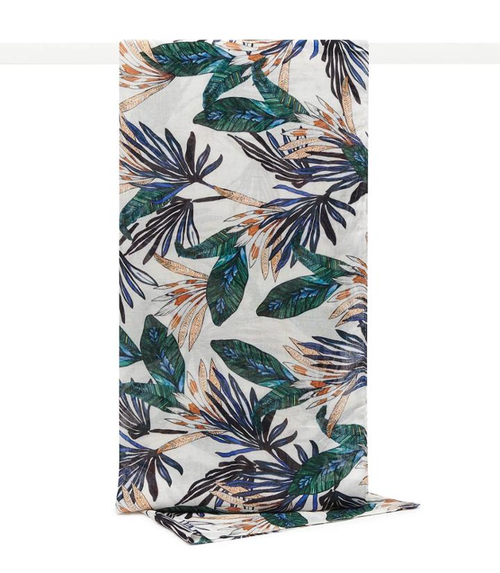 Reiss Cabot - Printed Scarf In White, Womens