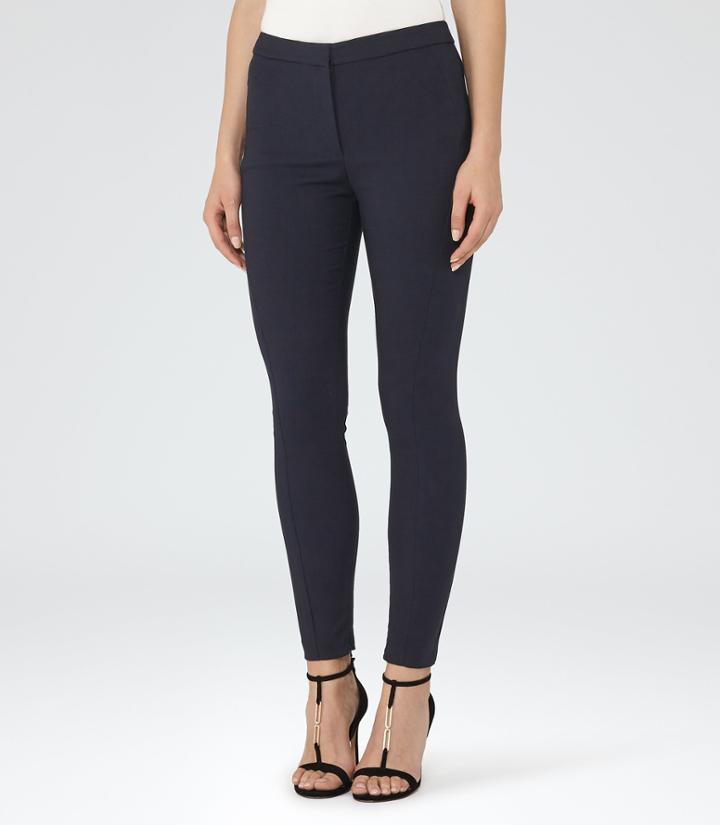 Reiss Darlas - Skinny Tailored Trousers In Blue, Womens, Size 4