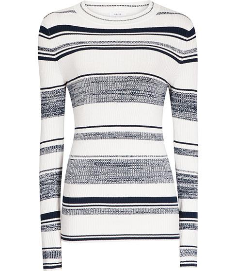 Reiss Bonham Ribbed Striped Jumper