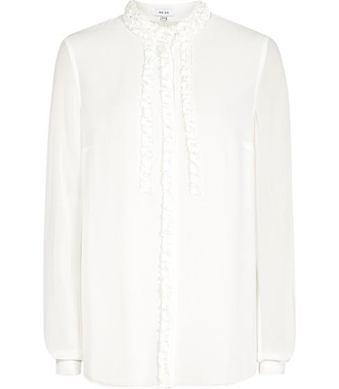 Reiss Serena Ruffle-front Blouse