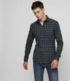 Reiss Tristan - Brushed Flannel Shirt In Blue, Mens, Size Xs