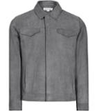 Reiss Bastian - Mens Suede Jacket In Grey, Size M
