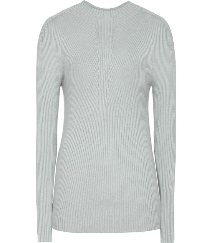 Reiss Poppy - Womens Rib-detail Jumper In Green, Size Xs