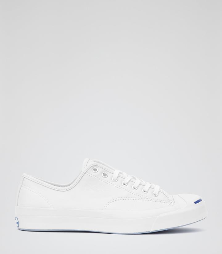 Reiss Jack Purcell Leather - Mens Jack Purcell Sneakers In White, Size 8