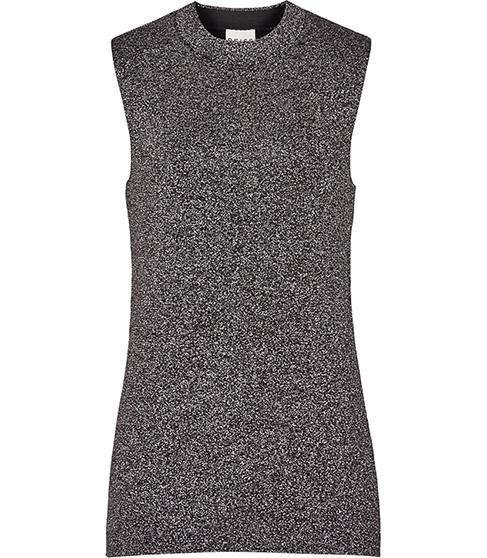 Reiss Astrid Knitted Metallic Tank