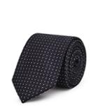 Reiss Ishia - Dotted Silk Tie In Blue, Mens