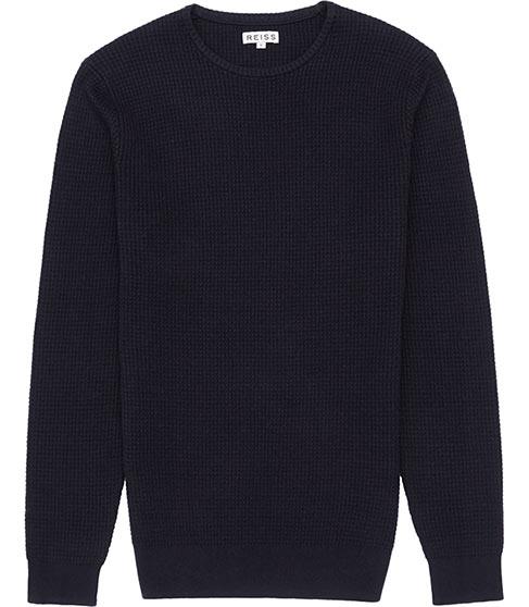 Reiss Edward Waffle Knit Jumper