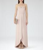 Reiss Zosia - Strapless Wrap-front Maxi Dress In Orange, Womens, Size 0