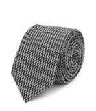 Reiss Isor - Zig-zag Patterned Tie In White, Mens